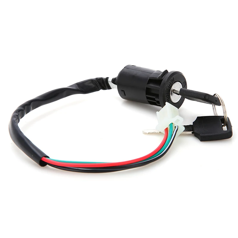 

1set Universal Ignition Key Switch Lock 4 Wires For Motorcycle Motor Scooters motorcycle