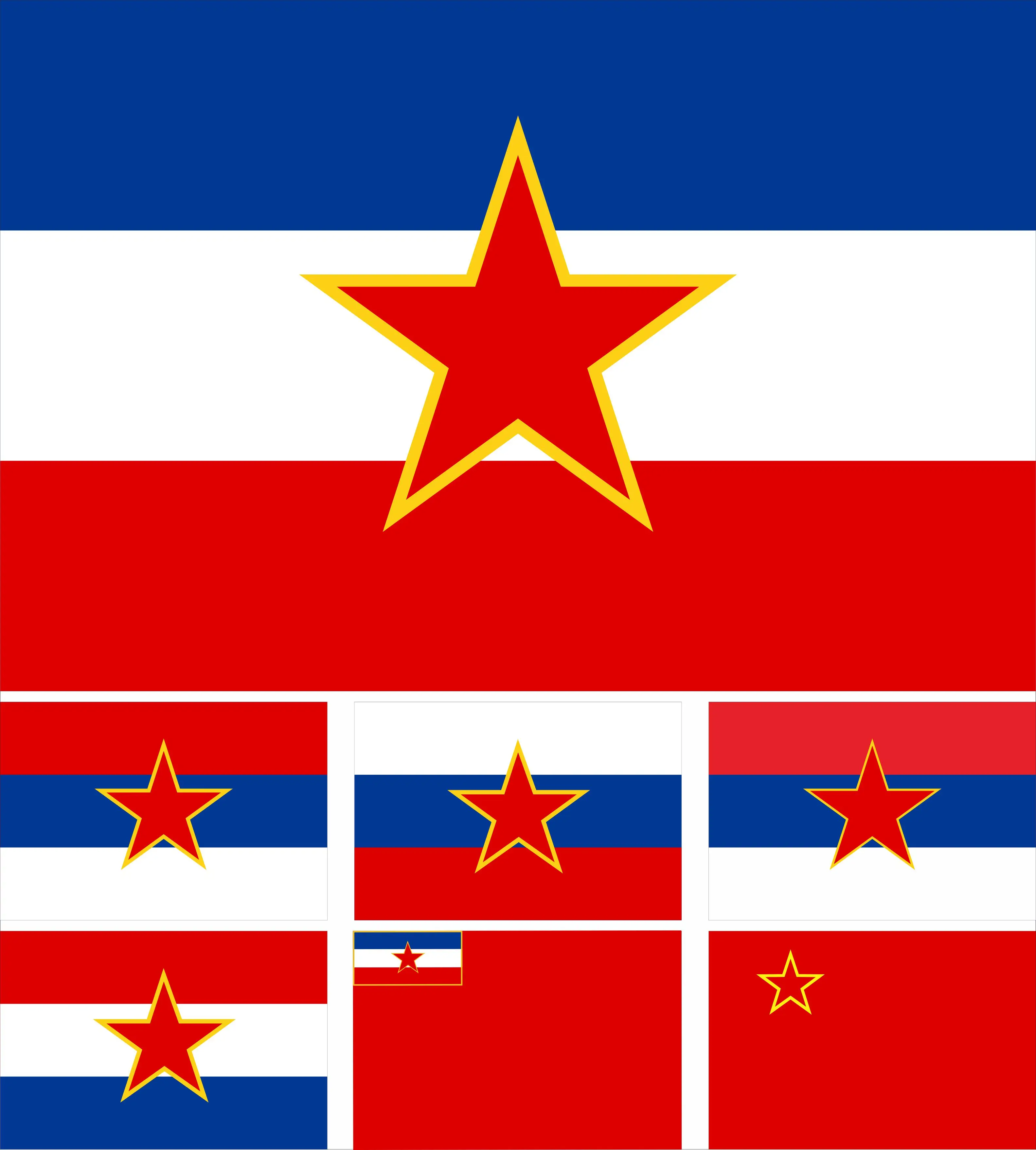

SFR of the former Yugoslavia and six participating countries flag3x5ft 90x150cm Flag of SR Slovenia and SR Croatia and SR Serbia