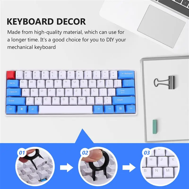 

1 Set/61PCS Dye Sublimation Key Cap Computer Mechanical Keyboard DIY Supply