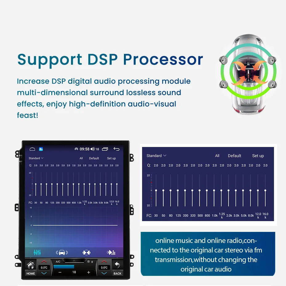 NaviFly 7862 IPS 6 + 128G DSP Android 11 Автомобильный мультимедийный плеер радио с экраном для