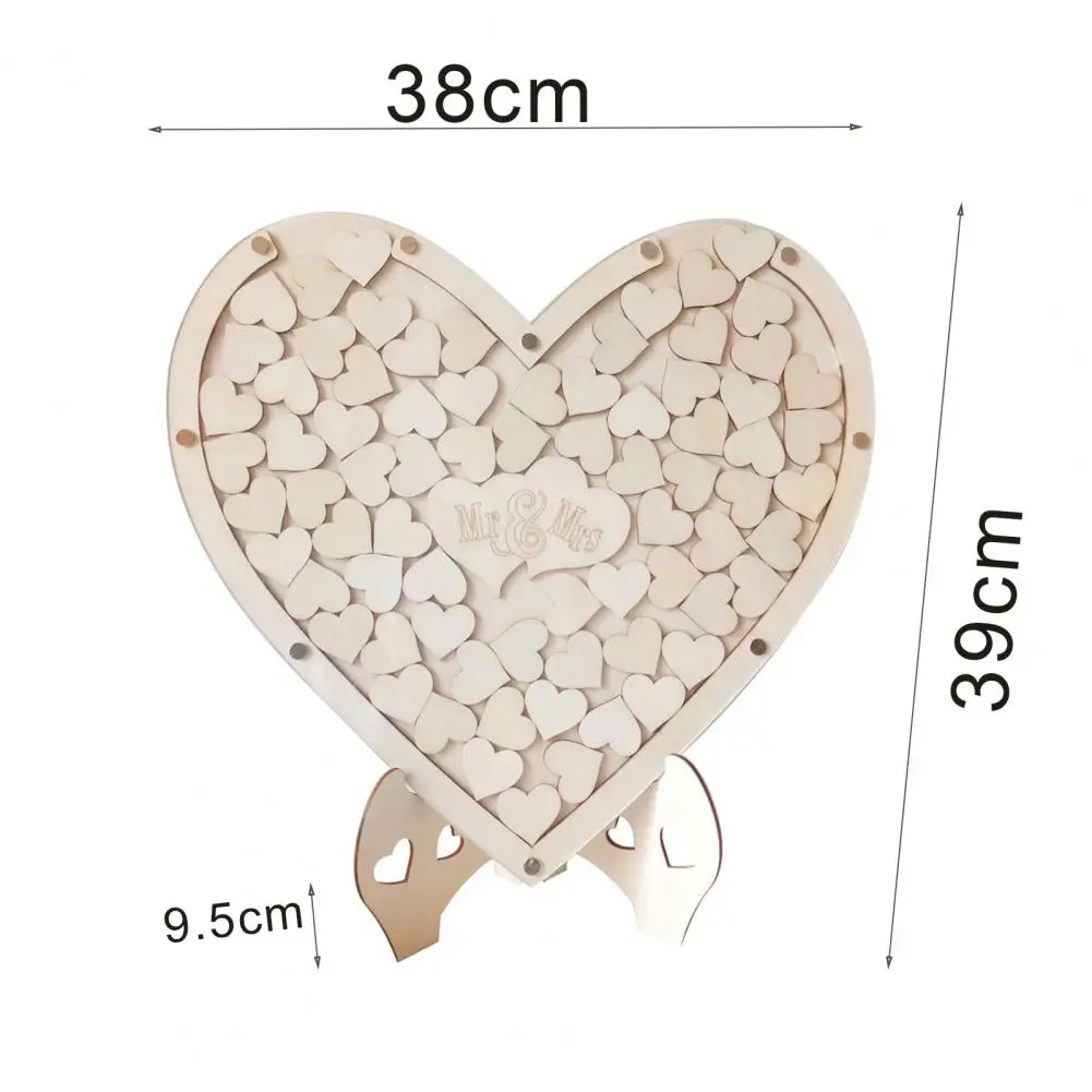 

Guest Book Eco-friendly Easy to Stand Wood Wedding Guest Book for Wedding