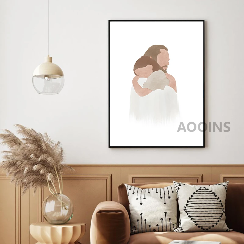 Рисунок на холсте с изображением восстановленного Иисуса Христа | Дом и сад