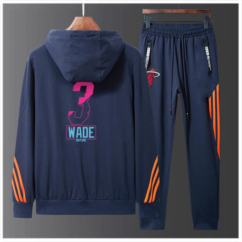 

3XL мужские новые американские баскетбольные Джерси одежда #3 Уэйд Тайлер герро Майами теплый Свитшот толстовки комплект свитшот на молнии