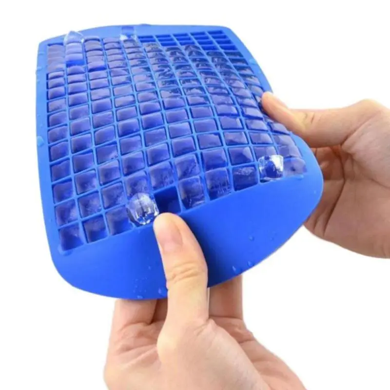 160 Grid Silicone Ice Cube Small Mold Maker Food Box Blue/White/Red X | Дом и сад