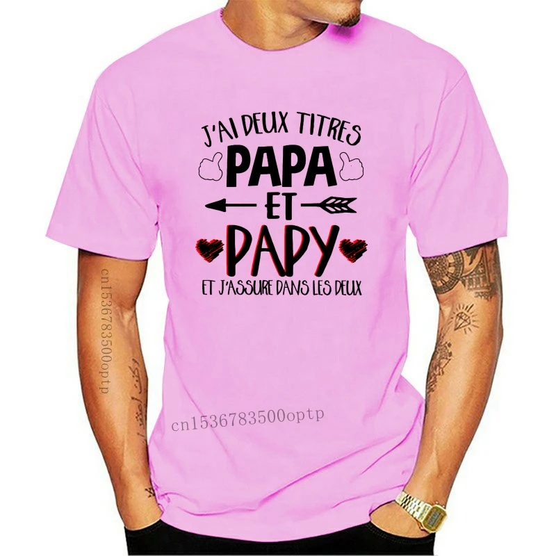 

New JAi Deux Titres Papa Et Papy T-Shirt