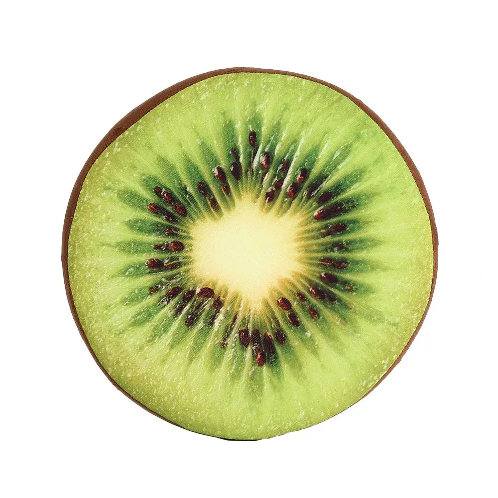 17 DUSTPROOFVEIL 3D Печать Подушка фруктов хлопок Мягкий офисный стул софа задняя PP