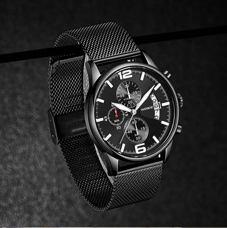 Relogio Masculino Лидирующий бренд WEIDE мужские роскошные модные кварцевые часы водонепроницаемые мужские часы спортивные наручные часы с хронографом мужские часы