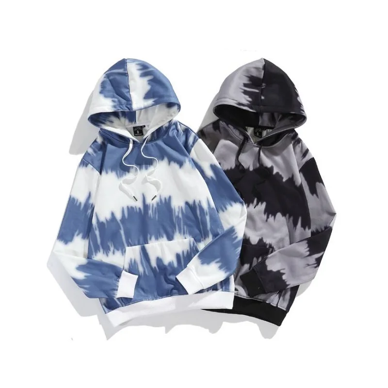 

supeeon Men's hoodie sweatshirt tie-dyed fleece Man coat sweatshirts streatwear hoodie tracksuits men hoodies
