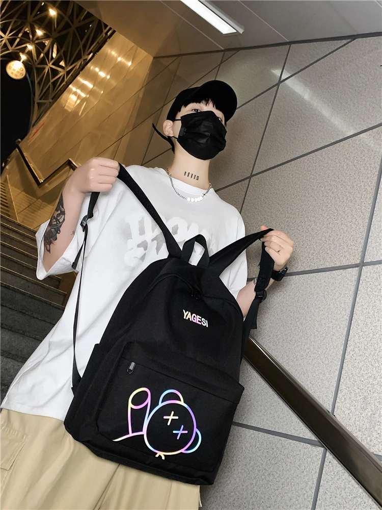 

Рюкзак мужской для учеников Старшей и средней школы, модная трендовая вместительная сумка для компьютера для девушек, студентов колледжа