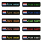 Голландский Флаг, Нидерланды, 10x2,5 см, вышивка с именем под заказ, значок в строчке с надписью заплатка с текстом или Velcros, нашивки