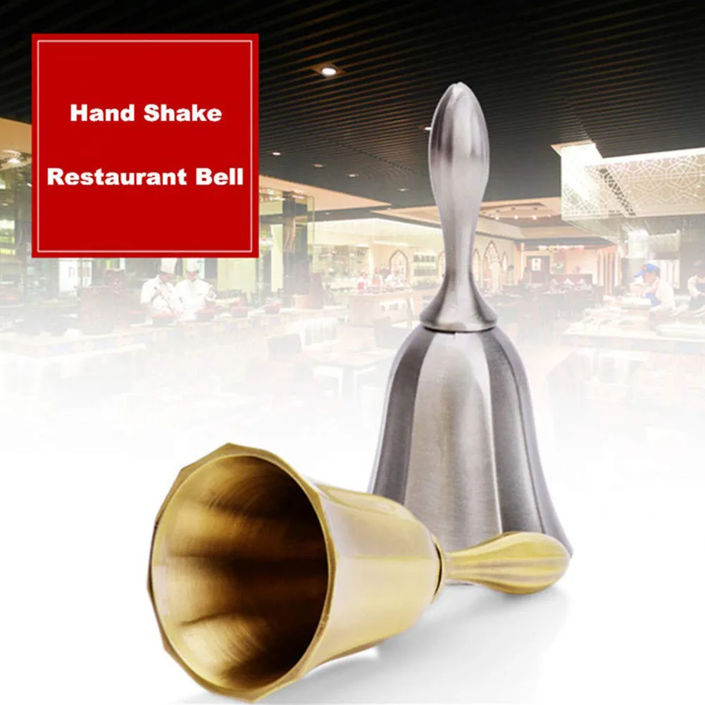 

Rose Pattern Dinner Hotel Metal Hand Bell Christmas Gifts Calls Bell Bar Counter Dining Hall Table Bell Service Sound brilliant