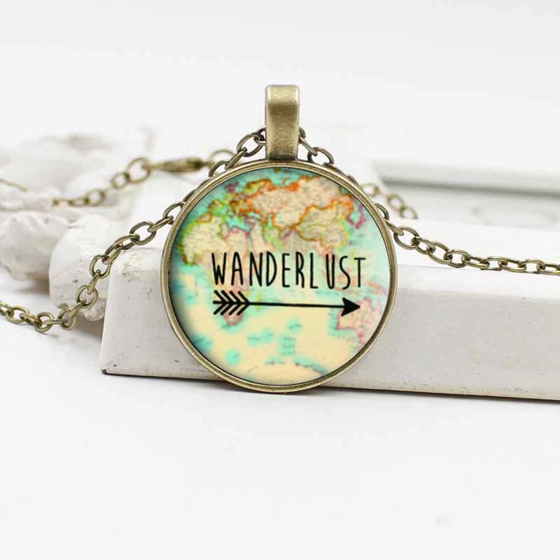 Импортные товары Горячая продажа Ретро Карта путешествия земля Подвеска из