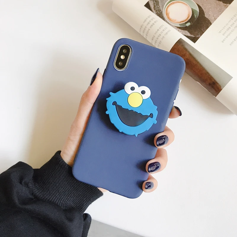 Мягкий чехол для Iphone X XR XS 11 Pro Max 6S 7 8 Plus с 3D милым мультяшным рисунком