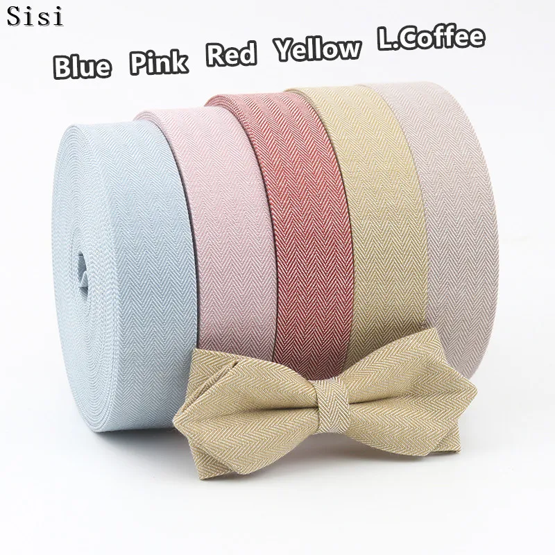 Однотонная лента Sisi высокого качества с рисунком в елочку отделка сделай сам