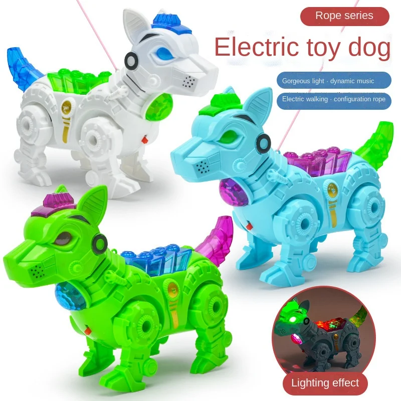 

Net Celebrity Children's Toy Boy Luminous Electric Rope Piggy Toy Gift