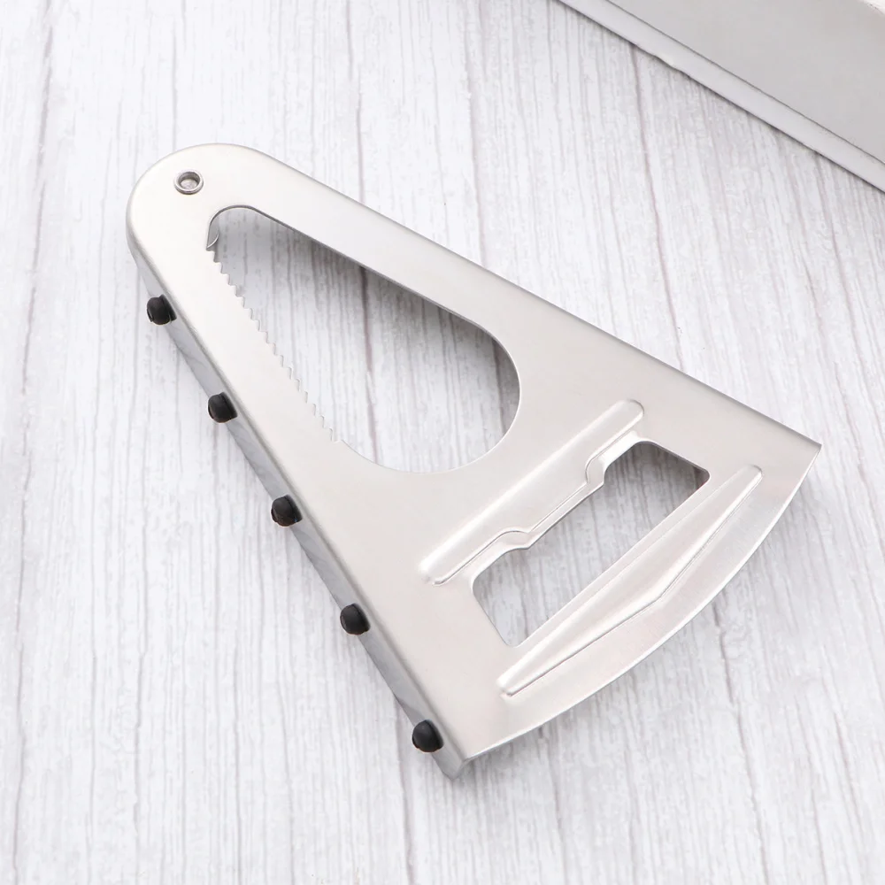 

1pc Multifunctioanl Bottle Opener Bottle Cap Lifter Kitchen Gadget for Home Party Bar (Silver)