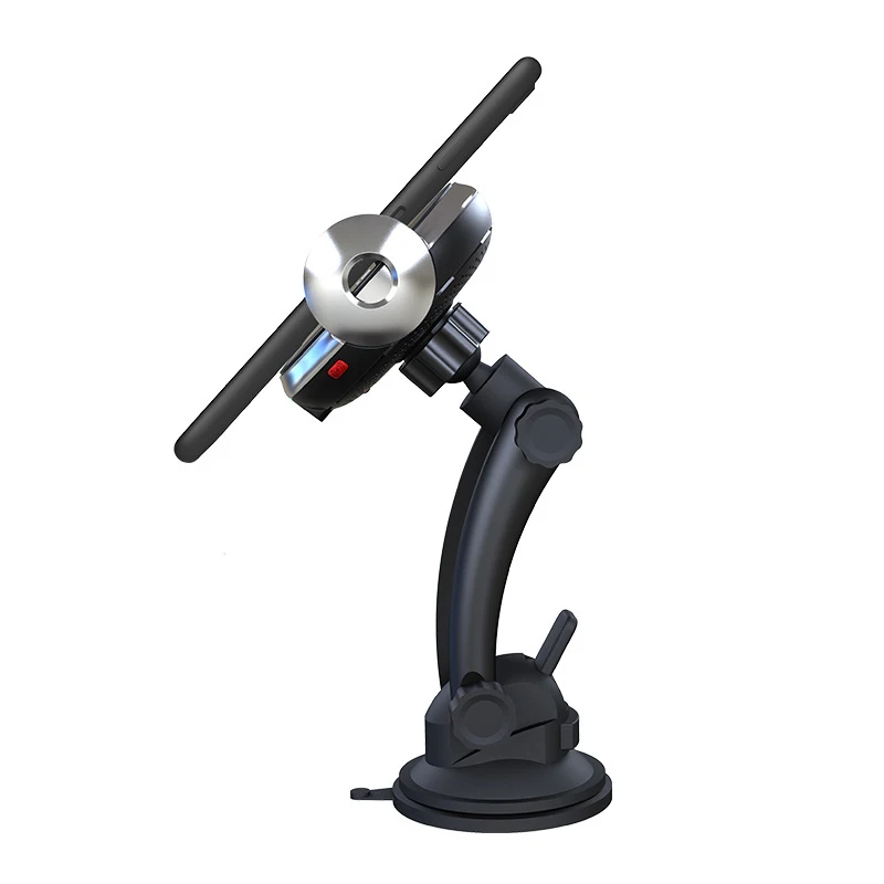 navigation universal mobile phone holder car holder with suction port 15w wireless charging free retractable infrared sensor free global shipping