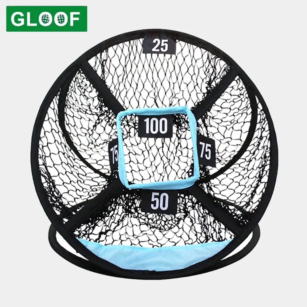 

1Pcs Indoor Outdoor Chipping Pitching Cages Mats Practice Easy Net Golf Training Aids Metal + Net