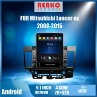 reakosound 2 din 2 5d 9 7 tesla screen car multimedia player auto gps navigator wifi for mitsubishi lancer ex 2008 2015