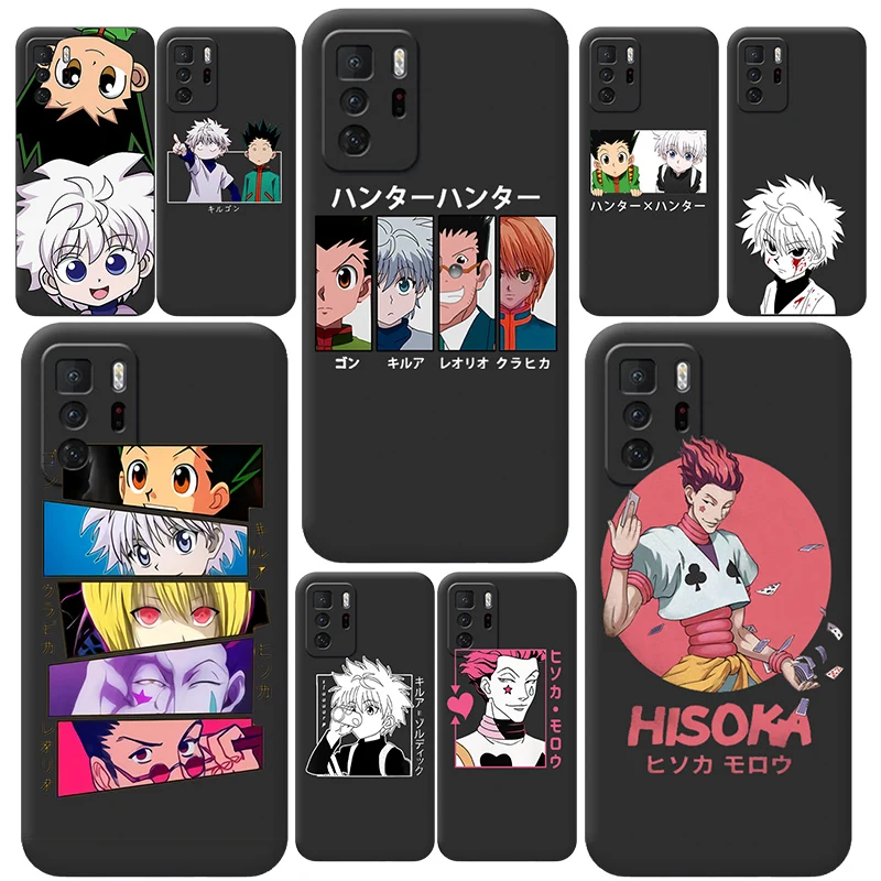 hunter x hunter phone case for poco m3 pro x3 pro f3 for xiaomi redmi note 10 pro 9 9c 9a note 9 pro anime killua zoldyck case free global shipping
