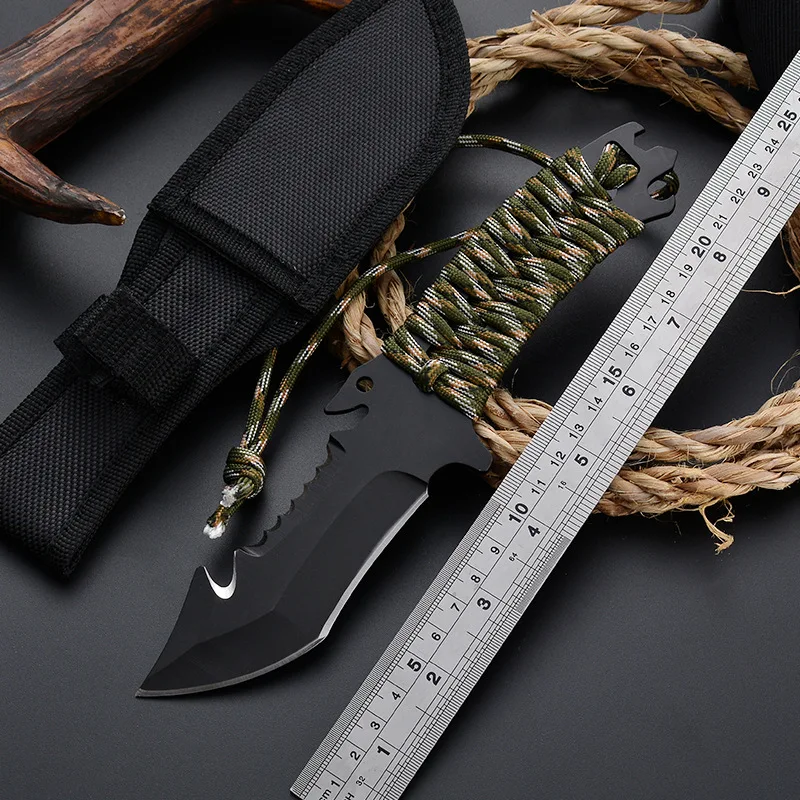 

Belt Knife Set 56HRC High Hardness Multifunctional Hunting Knife Outdoor Survival Tactical Knife Portable Small Straight Knifes