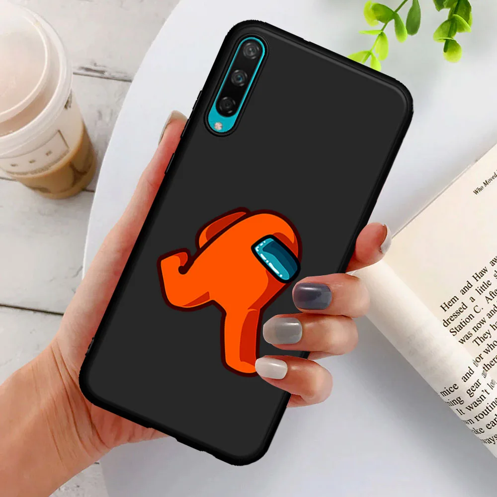 

Hot New Game Among Us Black Soft Phone Case For Huawei Honor 20 30 Lite 8 9 10 Lite 8X 8C 9X V20 10i 20i 8S 8A 30 Pro 30S Coque