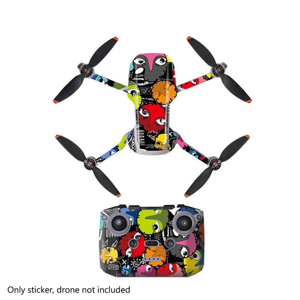 

Drone Sticker Dustproof Removable Accessories Protective Film Colorful Body Arm Remote Control Skin Cover DIY For Mavic Mini 2