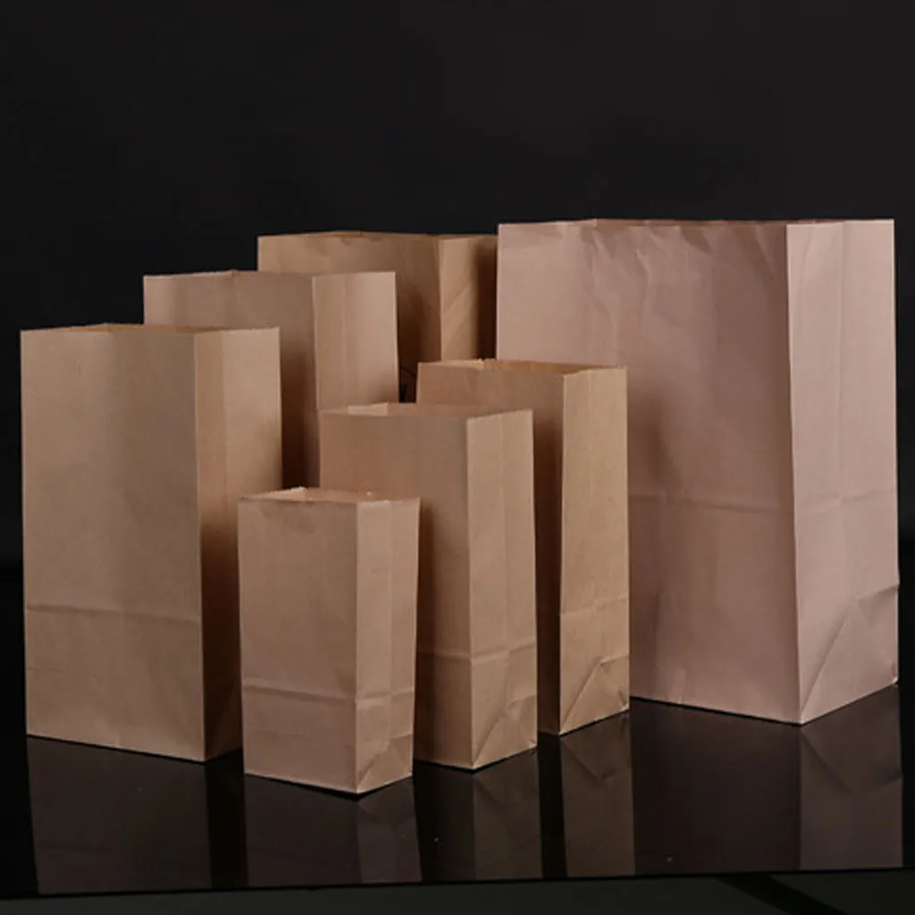 Бумажные мешки идеальные Твердые коричневые бумажные для обеда упаковка 100ct