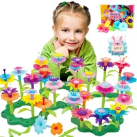 flower garden building toys for girls build a bouquet floral arrangement playset for toddler kids gifts educational diy stem toy