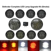 10pcs set smoked lens rear fog lamp reversing light complete led lamp upgrade kit for land rover defender 1990 2016