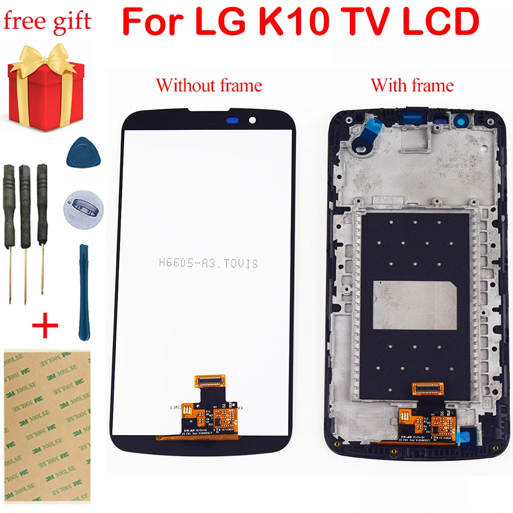 Для LG K10 TV LCD рамка сенсорный экран дигитайзер Sensoe стекло сборка для K10TV дисплей