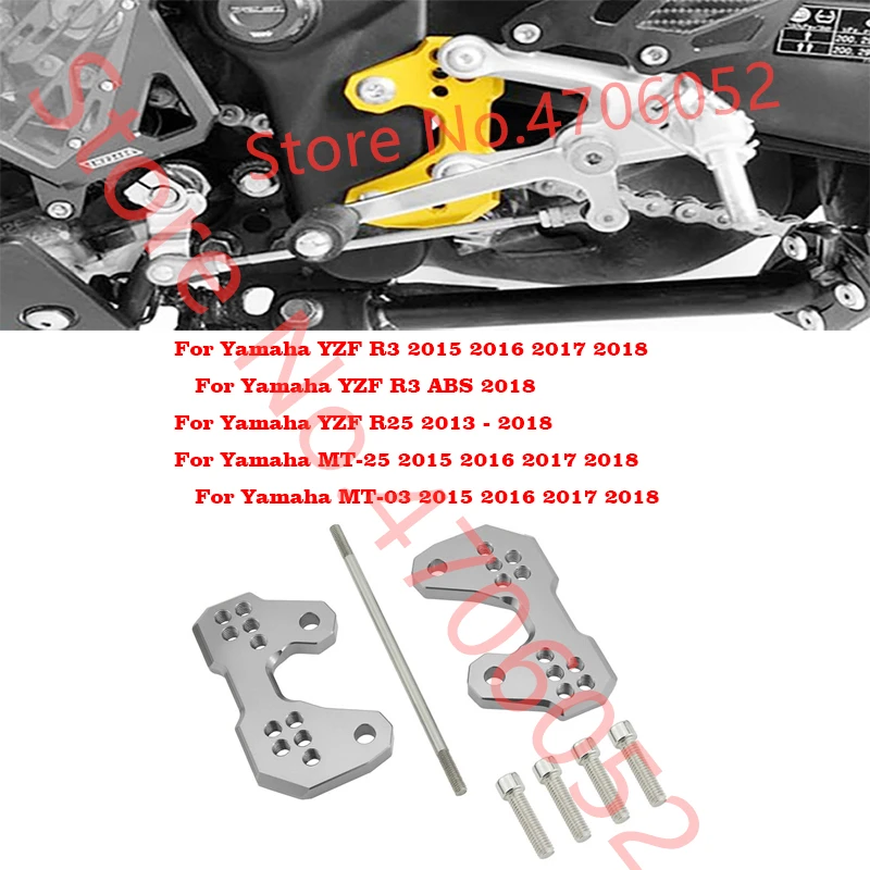 

Мотоцикл с ЧПУ Алюминиевый пассажирский ножной коврик педаль задний поворотный кронштейн для Yamaha YZF MT25 R25 R3 ABS MT03 2015 2016 2017 2018 синий