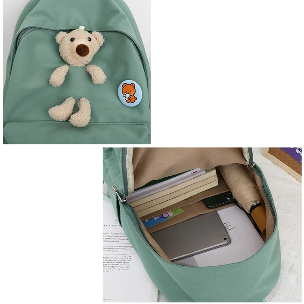 

Casual Ladies Backpacks Nylon Waterproof Ins Wind Harajuku Backpack Junior High School Campus Cute College Student School Bag