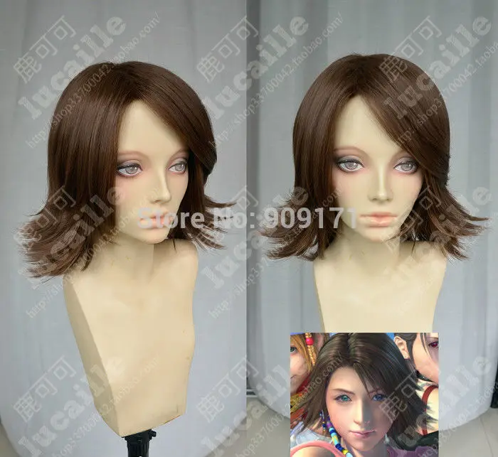 Бесплатная доставка ** Последняя Фантазия Yuna COS парик новые сексуальные короткие