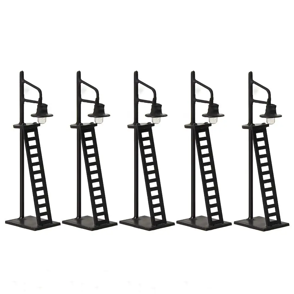 

Модель шлейфа 1:200, 5 шт., одинарные лампы с лестницей и светодиодными мини-лампами Z, 5,5 см, RH426