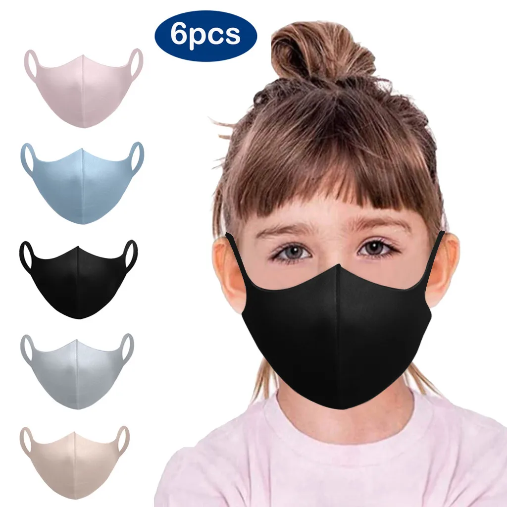 

Solid Color Mouth Cover For Kids Washable Face Mask Protective Mascarillas Reutilizable Face Masks Mouth-muffle De Protection
