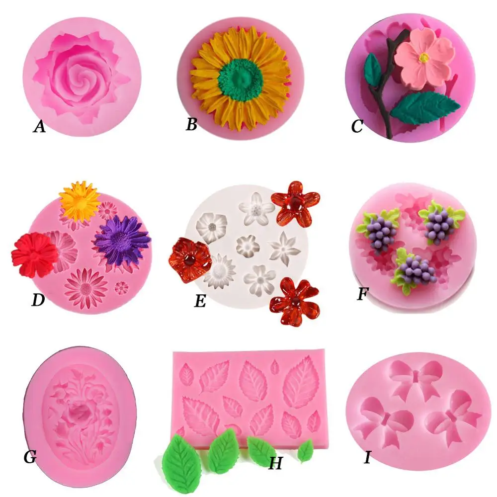Силиконовая форма для мыла конфет шоколада льда цветов|Формы тортов| |