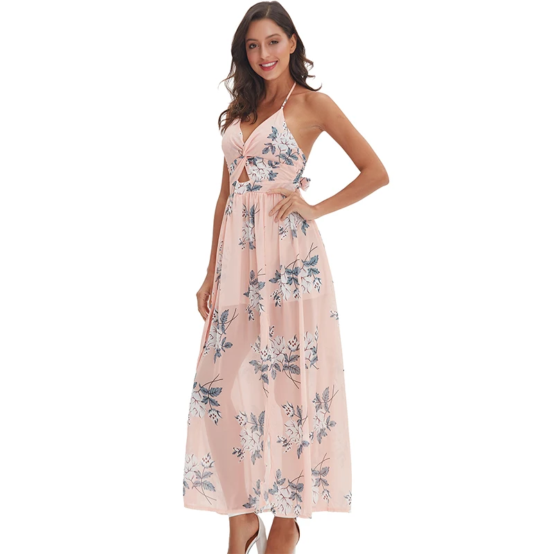 

2021 Summer chiffon zaraing za woman traf maxi Long dress bodycon dress floral dress sukienka Kawaii Sundress y2k party dress