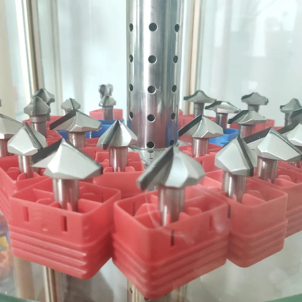 

Tideway 1pc 1/2" Shank Diamond CVD Coating V Type Router Bit For Cnc Wood Endmill Woodworking Cutter PCD Milling Cutter