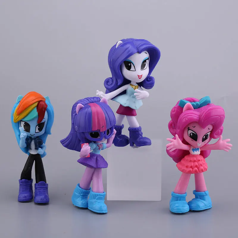 Экшн фигурки из ПВХ My Little Pony модели кукол модные куклы для девочек Celestia Rainbow Dash