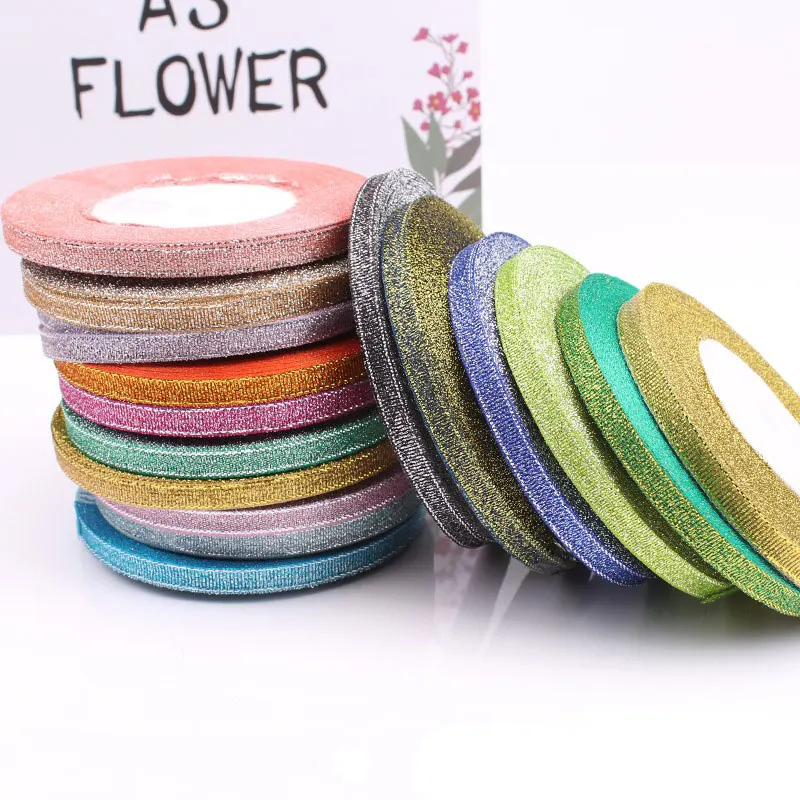 Блестящая лента 25 ярдов 6 мм украшение для рождественской вечеринки свадьбы