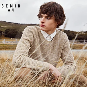 Свитер Semir модель 2020 Осень новинка мужской Корейский студенческий хлопковый пуловер свитер мужской повседневный модный свитер