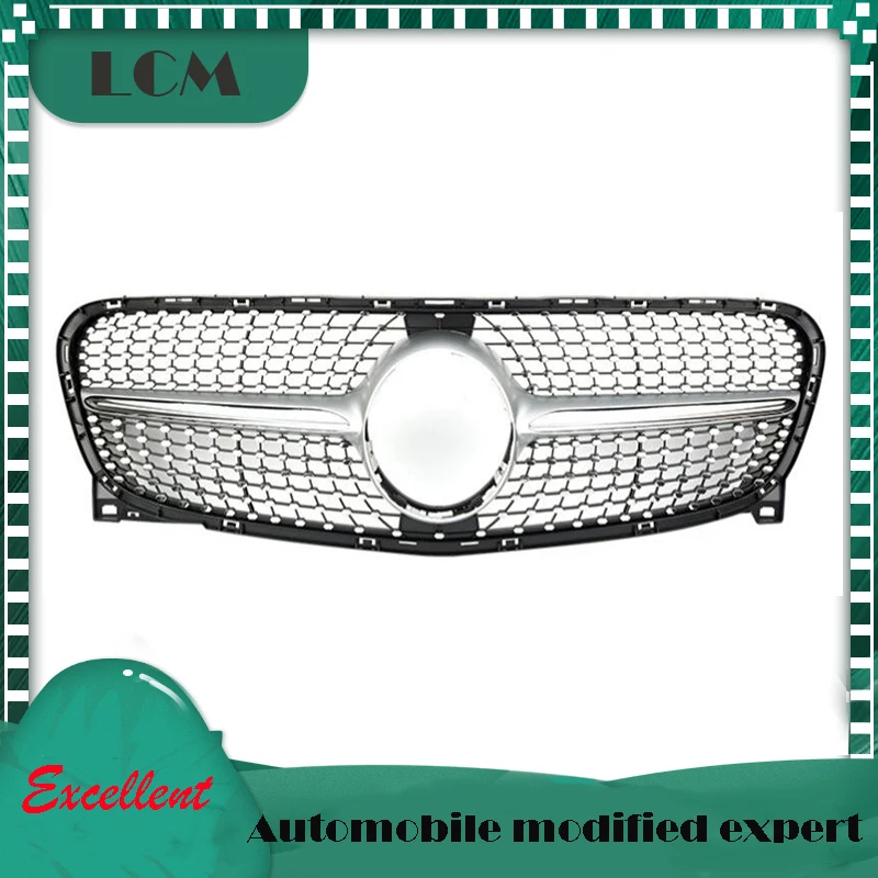 Передний бампер Diamond Look для Mercedes For Benz GLA class X156 GLA180 GLA200 GLA250 GLA45 2014 2016 с