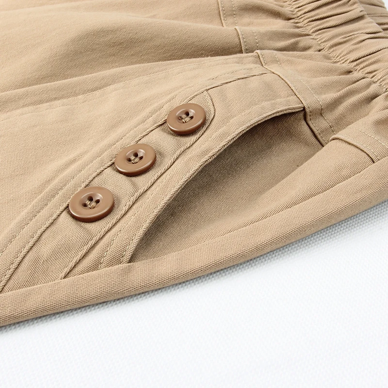 

2021 Spring Plus Size Summer Pants Women Cotton High Waist Stretch Office Female Straight Trousers Loose Casual Pants 5XL H1147