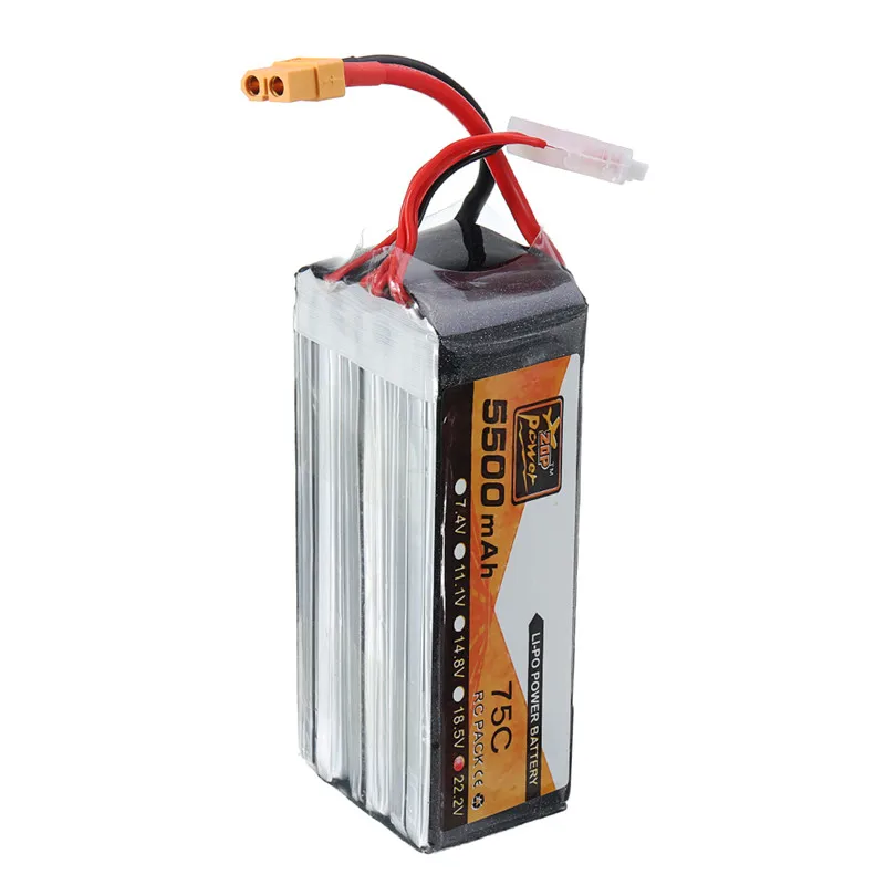 1 шт. ZOP 14 8 V/22 2 V 5500mAh 75C 4S/6S XT60 разъем Lipo батарея для FPV Racing RC Дрон мультиротор