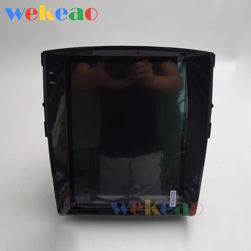 Wekeao вертикальный экран Tesla style 12,1 ''Android 7,1 Автомобильный мультимедийный Dvd навигатор Автомагнитола для Mitsubishi Pajero V93 2006