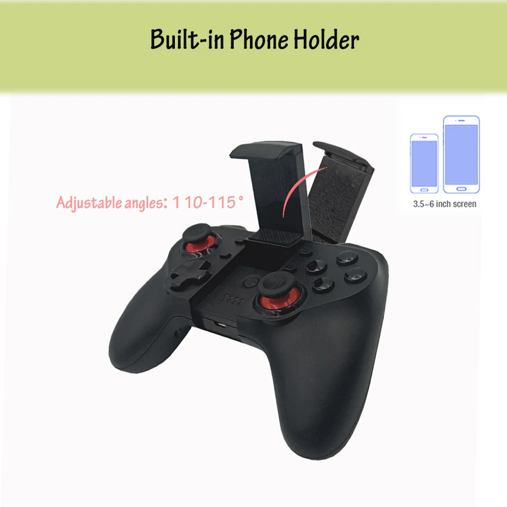 Фото Bluetooth-геймпад контроллер 2,4G, джойстик для Android и ISO, планшетофон PS3 TV BOX, держатель для игровой консоли, беспроводной джойстик №5