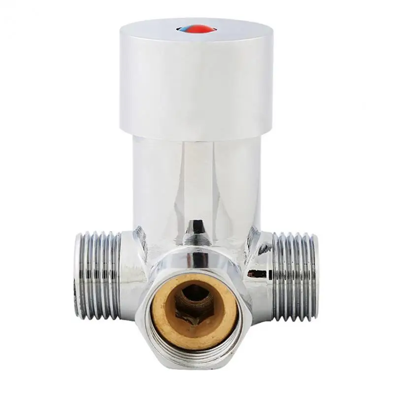 

G1/2 Hot Cold Water Mixing Valve Thermostatic Mixer Temperature Control for Automatic Faucet