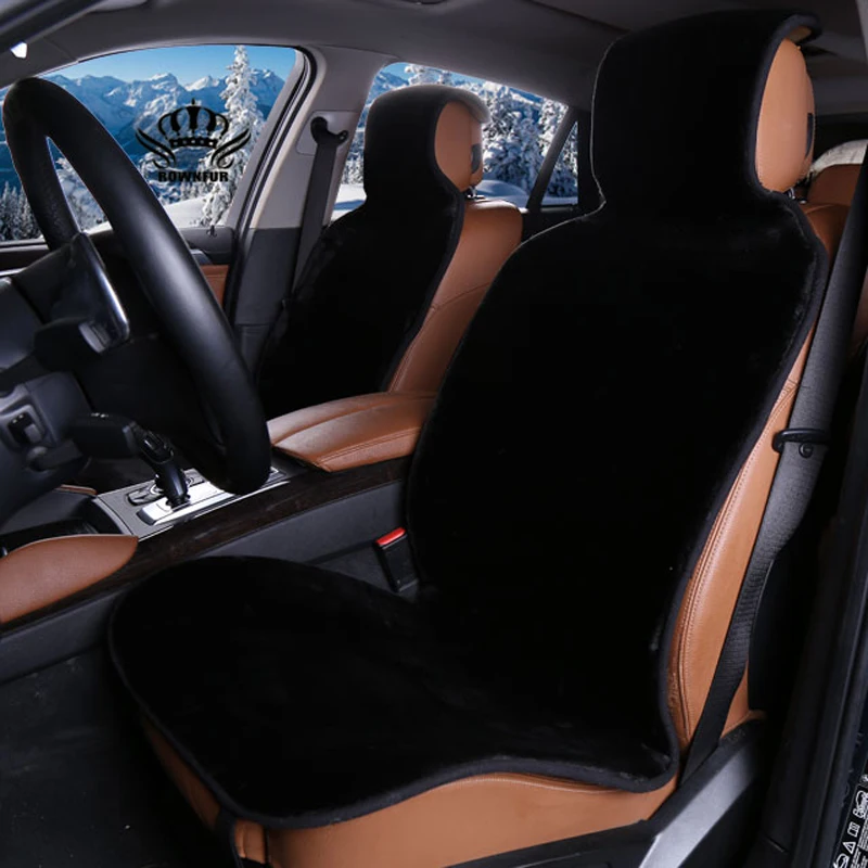 Rownfur 100% натуральный мех австралийской овчины сиденье автомобиля охватывает