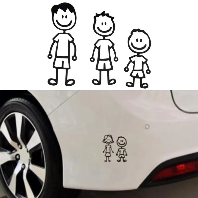 Viny Наклейка на палке с машинкой рисунок DIY клейкая наклейка окно автомобиля
